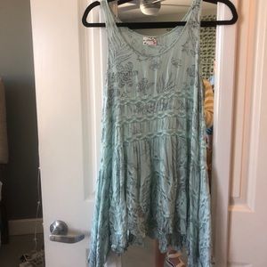Voile and Lace Trapeze Slip